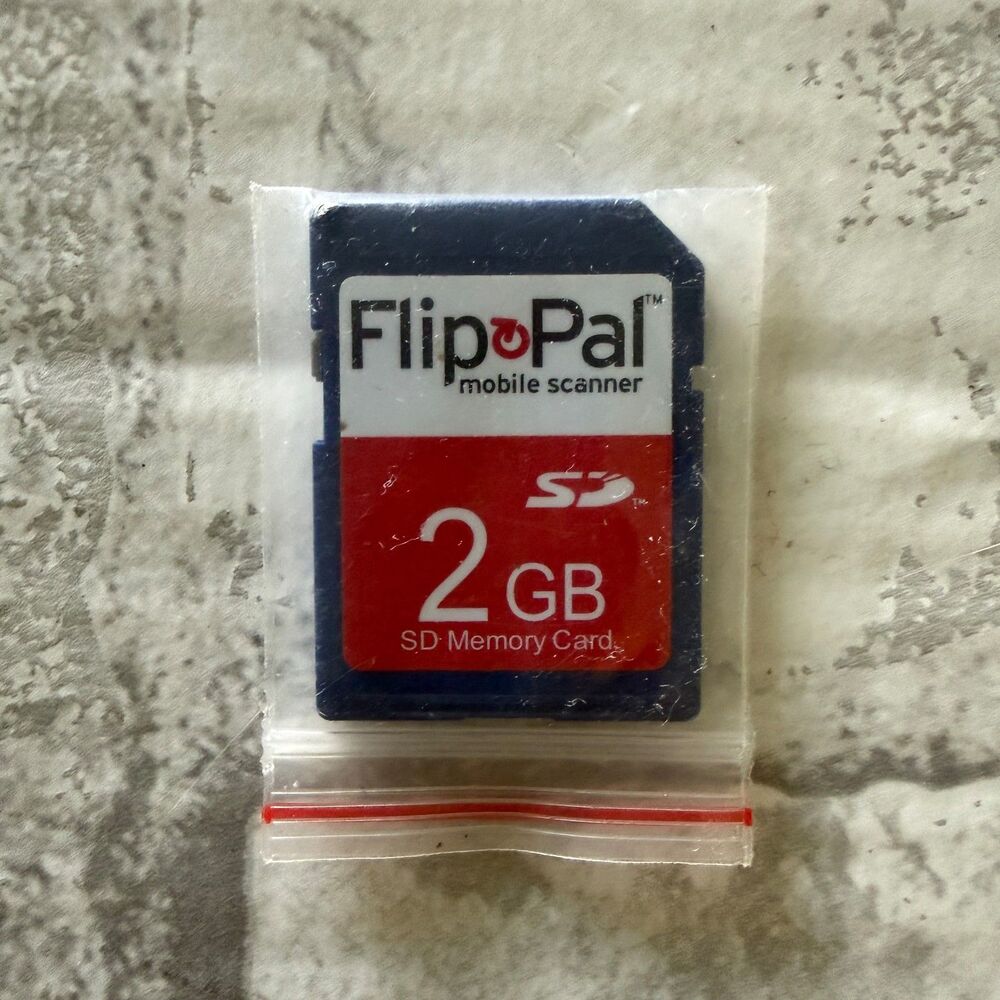Flip-Pal Mobile Scanner 2GB SD Memory Card Secure Digital Storage Accessory